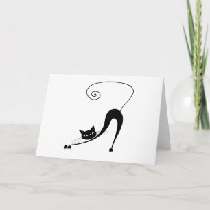 Cartão Black Whimsy Kitty 2