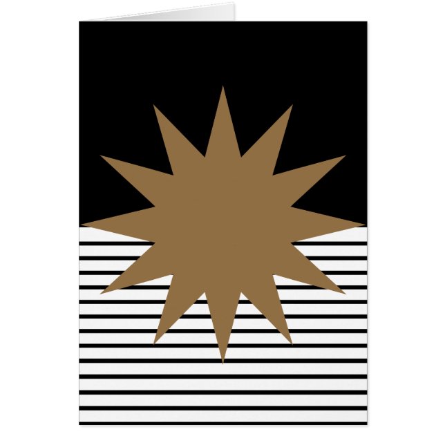 Cartão Black White Colorblock e Brown Sun (Frente)