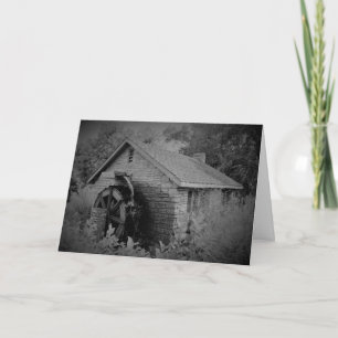 Cartão "Black & White Como Cottage" Get Well Card