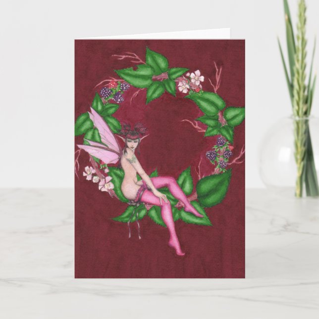 Cartão 'Blackberry' Blank Greeting Card (Frente)