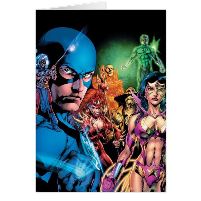Cartão Blackest Night Comic Panel 2 - Cor (Frente)