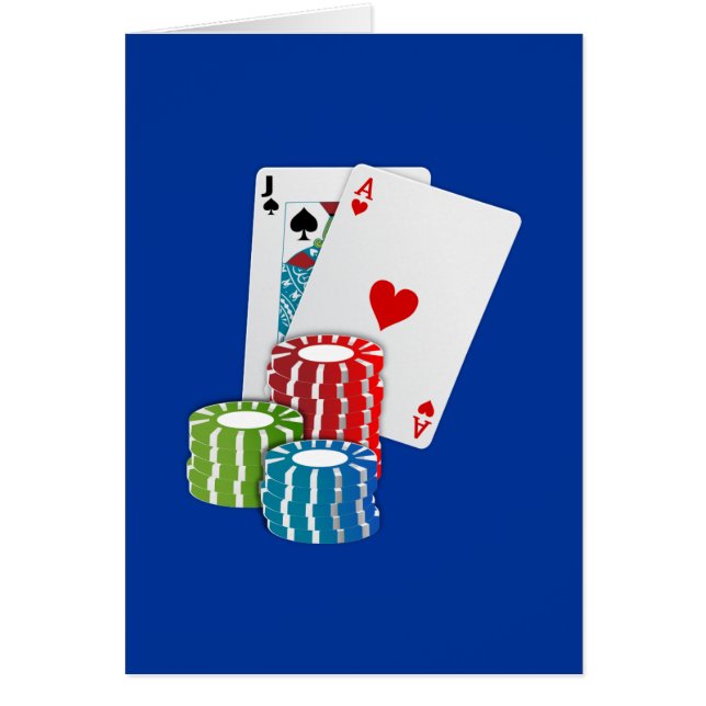 Cartão Blackjack - 21 (Frente)