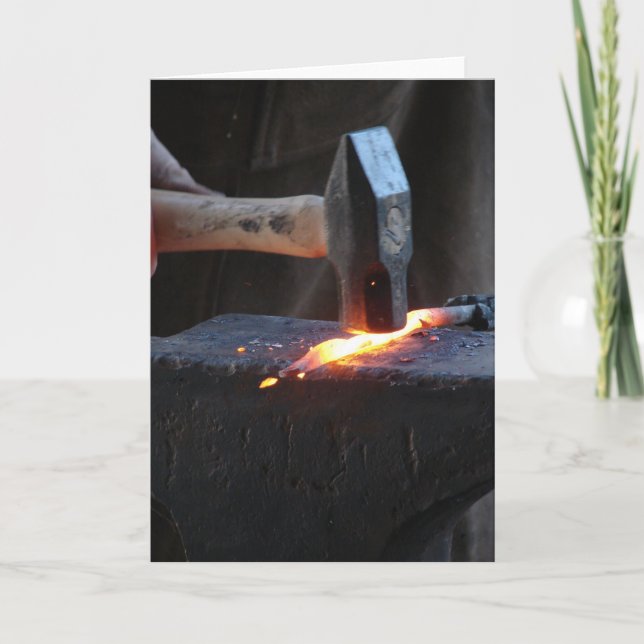 Cartão Blacksmith at Work (Frente)