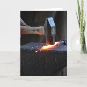 Cartão Blacksmith at Work