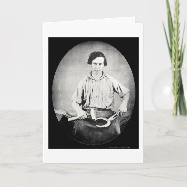 Cartão Blacksmith Daguerreotype 1853 (Frente)