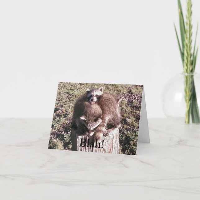 Cartão Blah!  Blank Notecard (Frente)