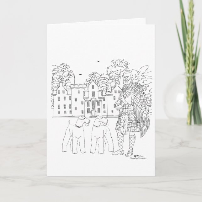 Cartão Blair Castle Scotland Card (Frente)