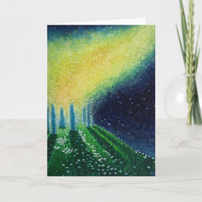 Cartão Blank Art greeting card, original art stonehenge (Frente)
