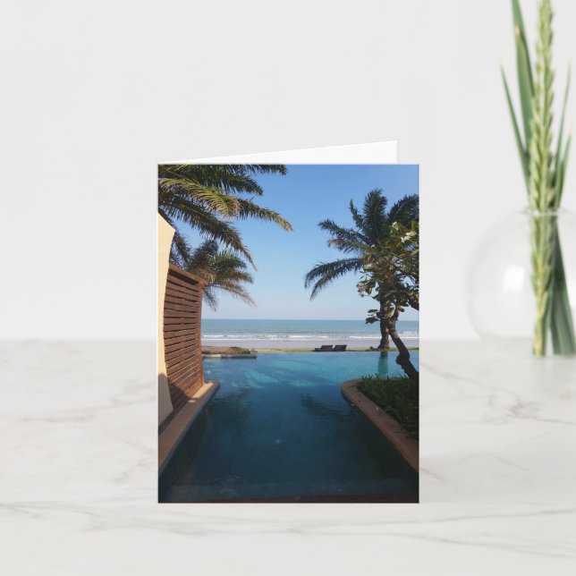 Cartão Blank beach card (Frente)