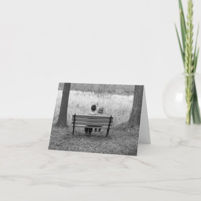 Cartão Blank Card - Kids On Bench (Frente)