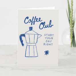 Cartão Blank coffee themed card