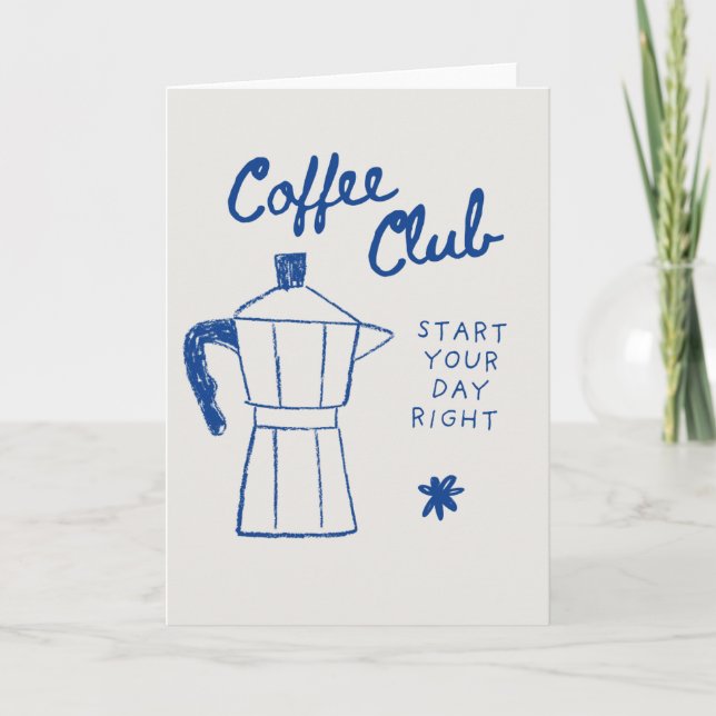 Cartão Blank coffee themed card (Frente)