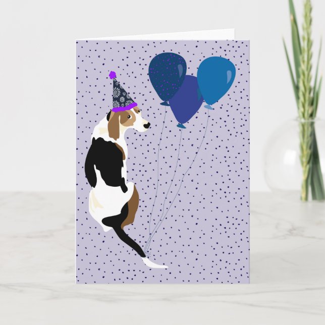 Cartão Blank Coonhound  Birthday card (Frente)