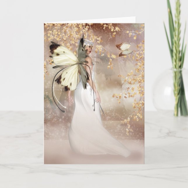 Cartão Blank Fantasy Fairy Art Card - The Spirit Of Dawn (Frente)