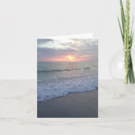 Cartão Blank Florida Sunset Beach Card