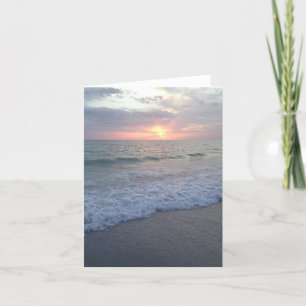 Cartão Blank Florida Sunset Beach Card