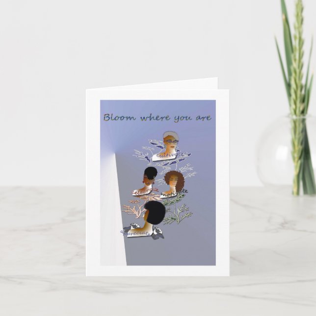 Cartão Blank inspirational note card (Frente)