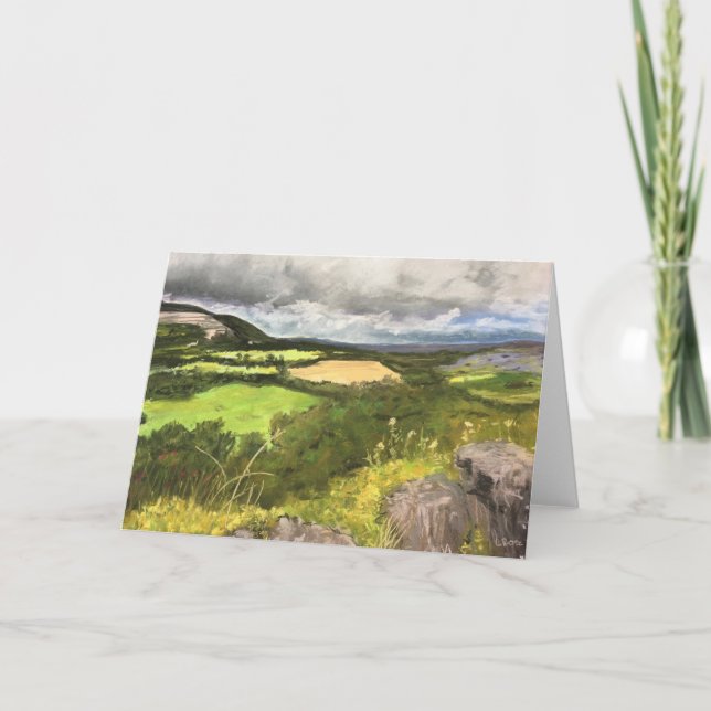 Cartão Blank Note Card 5 x 7 "County Clare Countryside" (Frente)