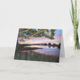 Cartão Blank Note Card 5 x 7 Sunset View