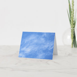 Cartão Blank Note Card--Blue Sky Clouds