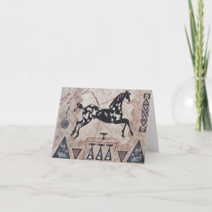 Cartão Blank Note Card--Native American Art