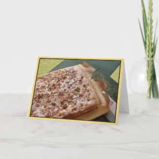 Cartão Blank Note Card  Parmesan, Bacon & Walnut Focaccia