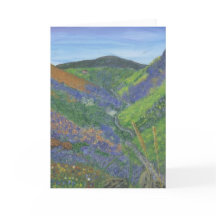 Blank Note Card - Spring time in the mountains