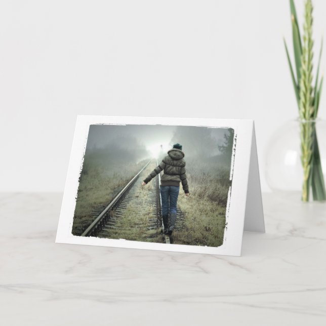 Cartão blank photography card Custom Greeting Card (Frente)