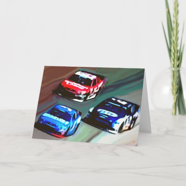 Cartão Blank "Race Day" Greeting Cards (Frente)