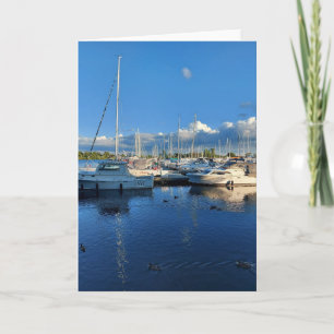 Cartão Blank Sailboats on Lake Ontario Card