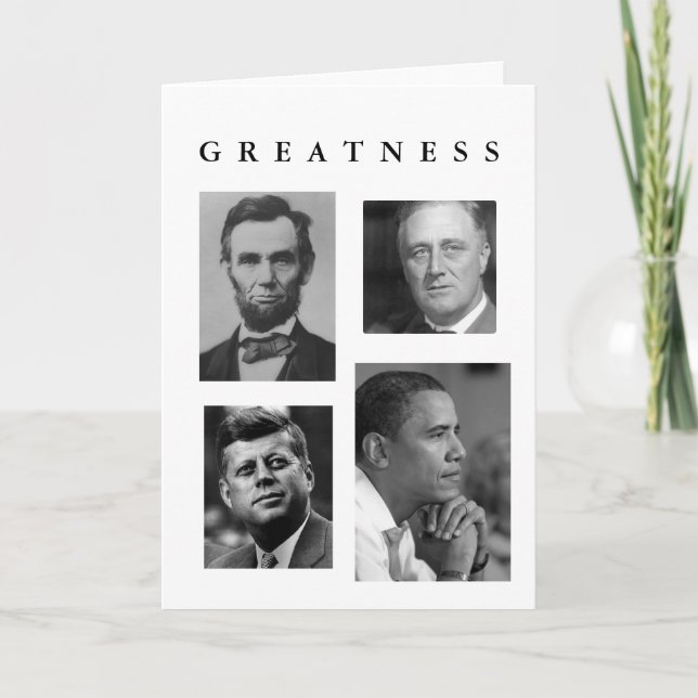 Cartão blank version GREATNESS OBAMA card Inauguration (Frente)