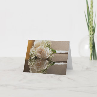 Cartão Blank White Roses Note Cards