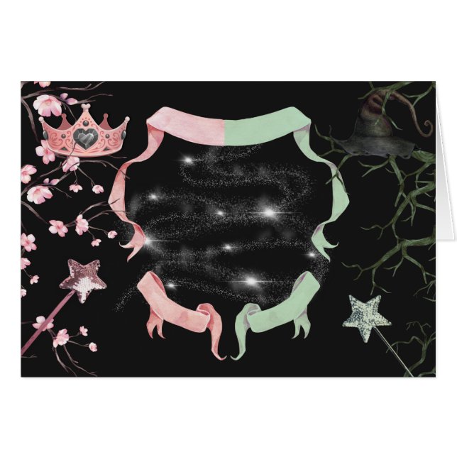 Cartão Blank Wicked Theme Tent Food Card (Frente Horizontal)