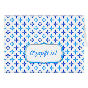 Cartão Blau weiß Minimalistisch