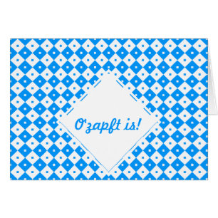 Cartão Blau weiß Minimalistisch