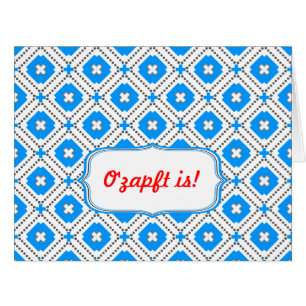 Cartão Blau weiß Minimalistisch