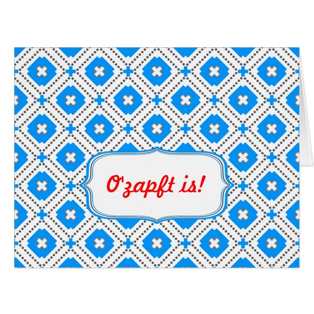 Cartão Blau weiß Minimalistisch (Frente horizontal)