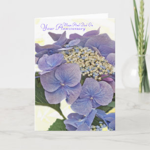 Cartão Blauw, mãe e pai do Hydrangea sobre, seu