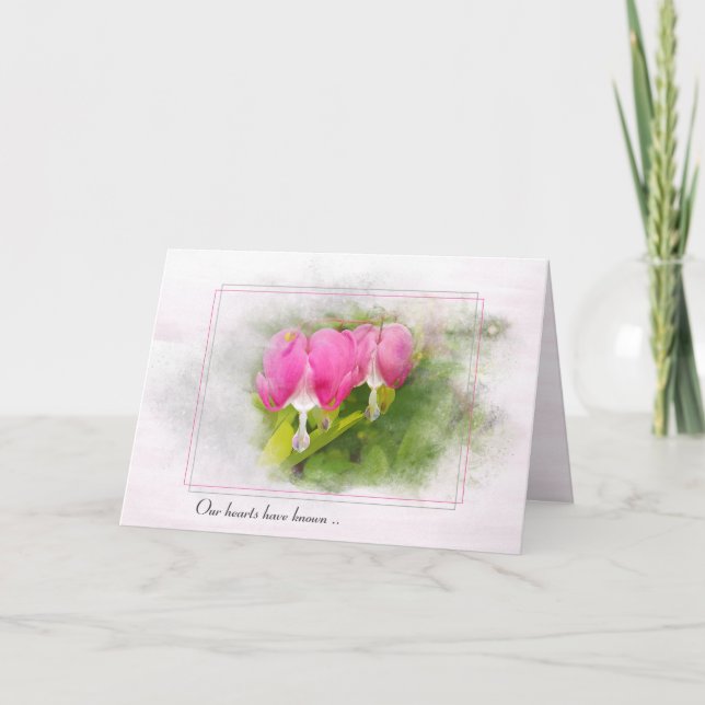 Cartão Bleeding Heart Sympathy Card (Frente)