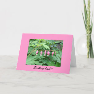 Cartão Bleeding Hearts Get Well Card