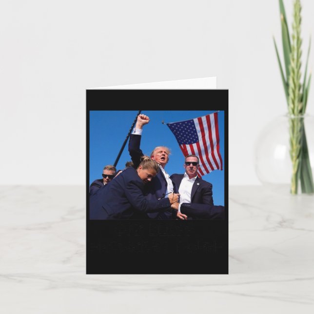 Cartão Bless Presidente Trump (Frente)