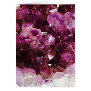 Cartão Blessed Be Amethyst Druzy Macro Photography