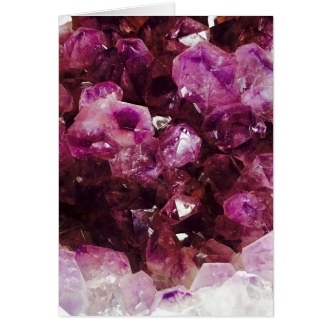 Cartão Blessed Be Amethyst Druzy Macro Photography (Frente)