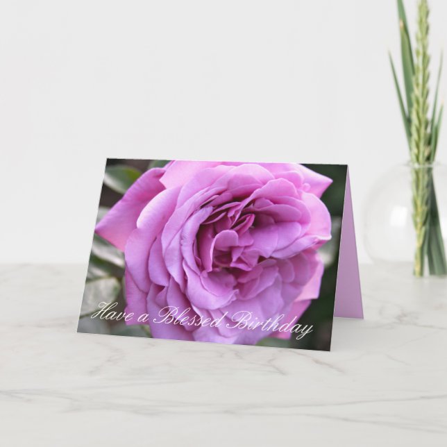 Cartão Blessed Birthday (Frente)