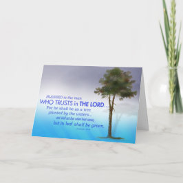 Cartão Blessed is the Man Scripture Card