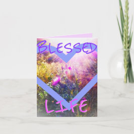 CARTÃO BLESSED LIFE SMALL GREETING CARD