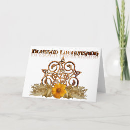Cartão Blessed Lughnasadh Pagan Sabbat Greeting