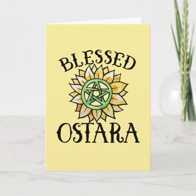Cartão Blessed Ostara (Frente)