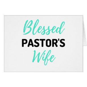 Cartão Blessed Pastor's Wife bl