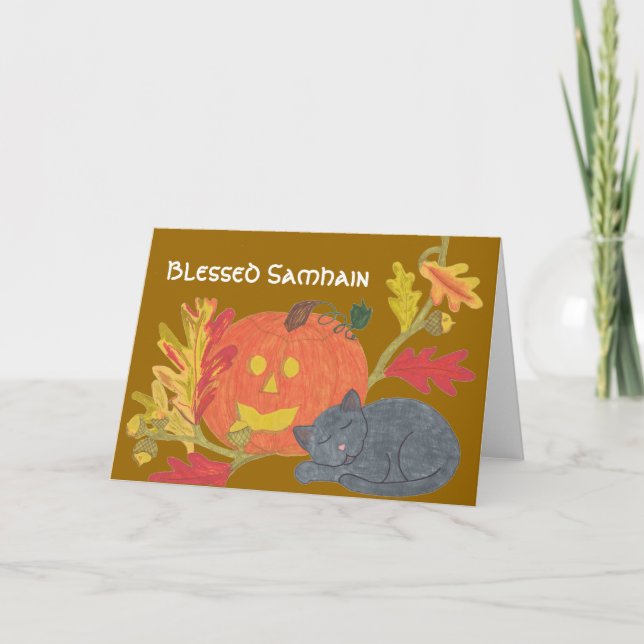 Cartão Blessed Samhain (Frente)